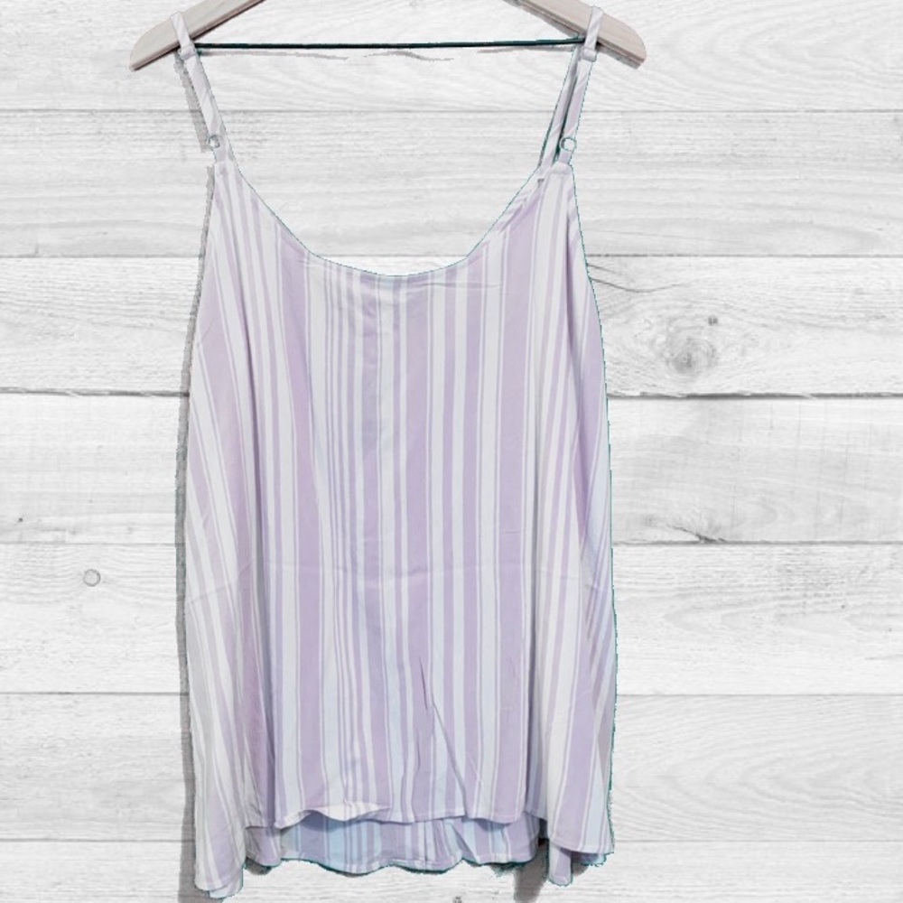 14/16 TORRID Pink Stripe Button Front Cami Top 1 - Picture 4 of 7